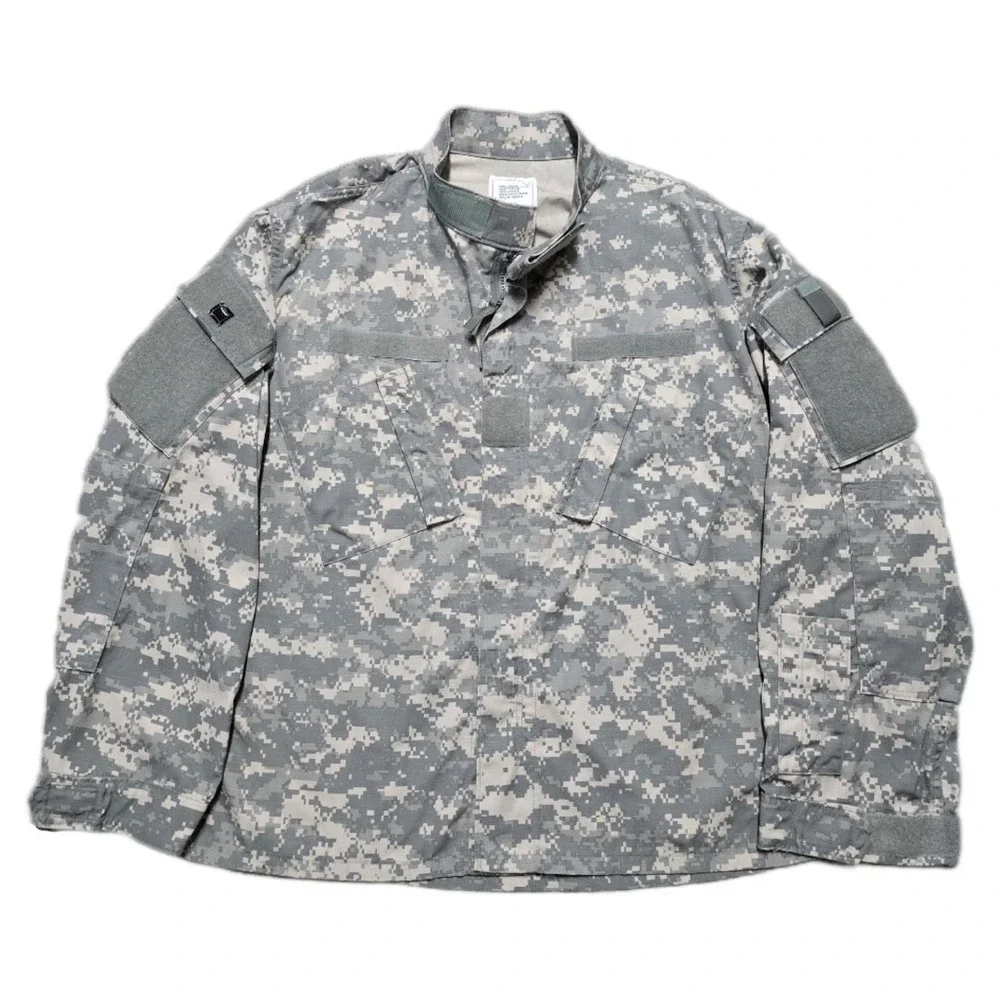 US Military Mens Digital Camo Army Combat Uniform Jacket‎ Size L Reg Hunting